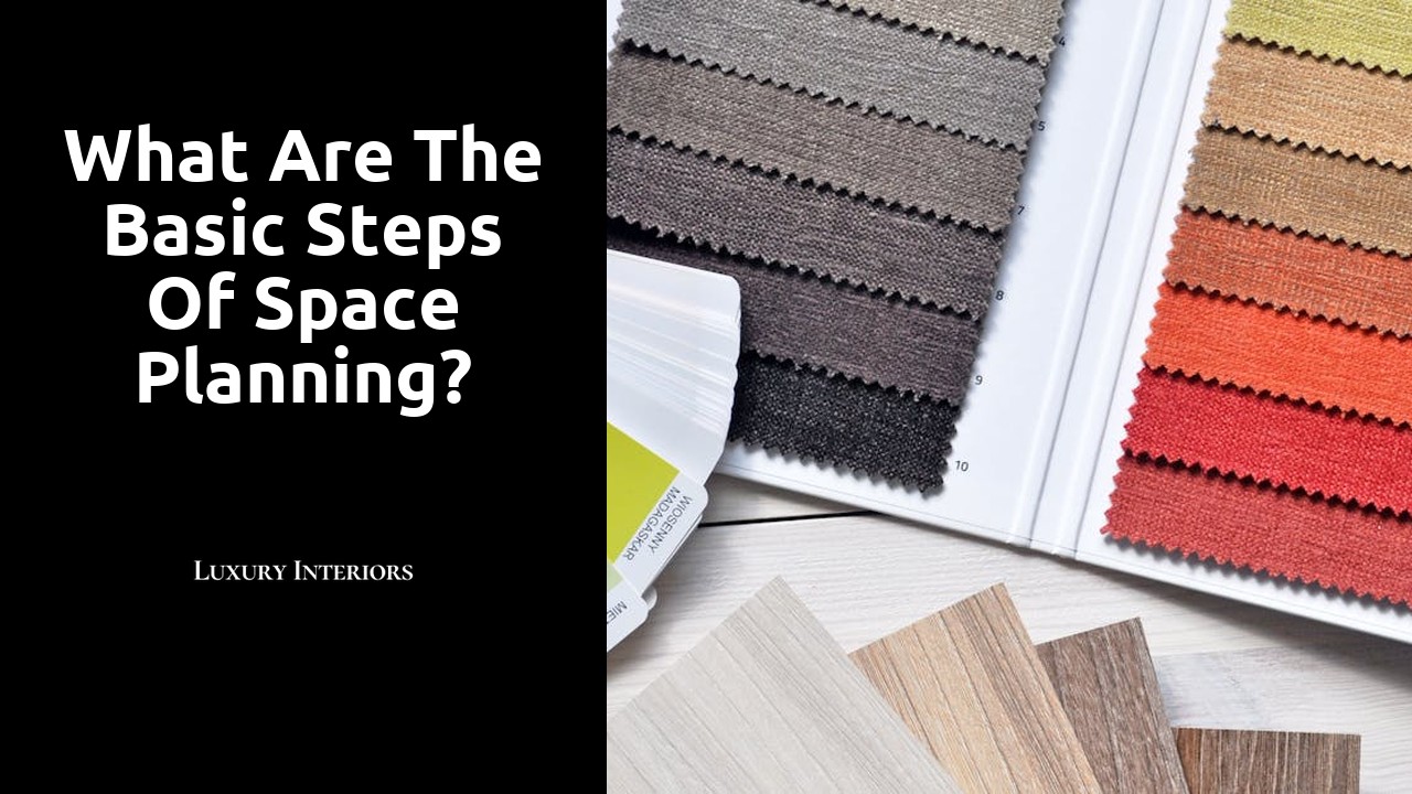 What are the basic steps of space planning?